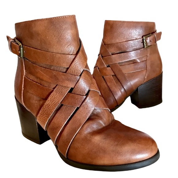 Fabianelli Shoes - Fabianelli Italian Leather Strappy Moto Booties